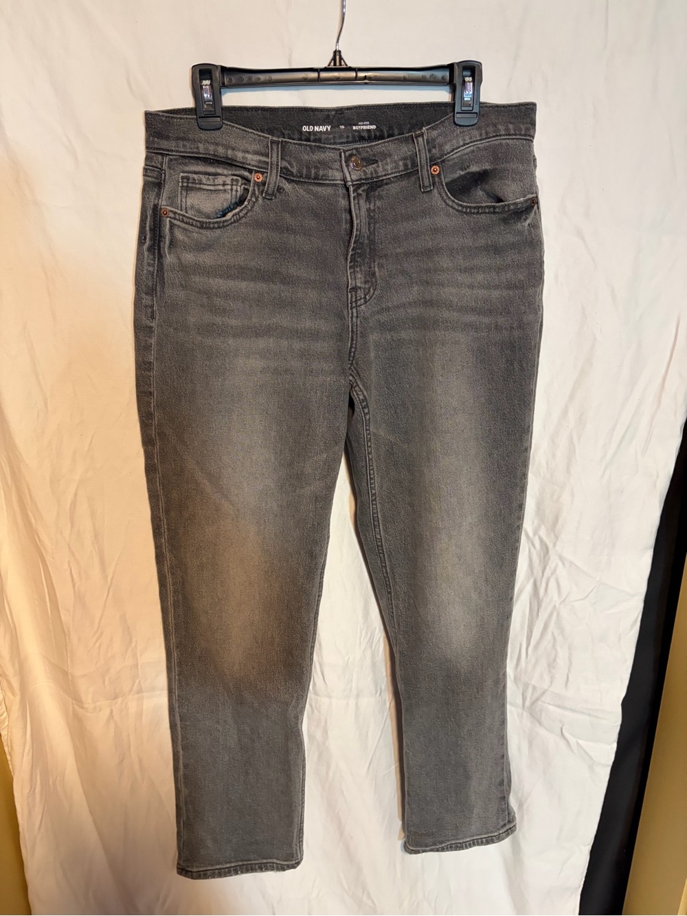 Old Navy Women's Black Boyfriend Jeans, size 10